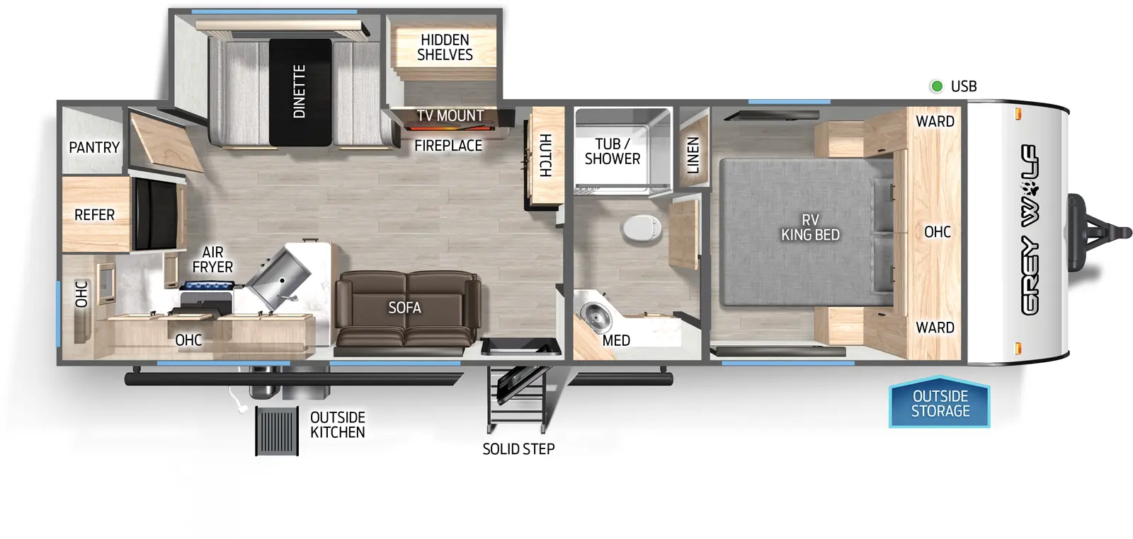 Cherokee 26SSBL Floorplan